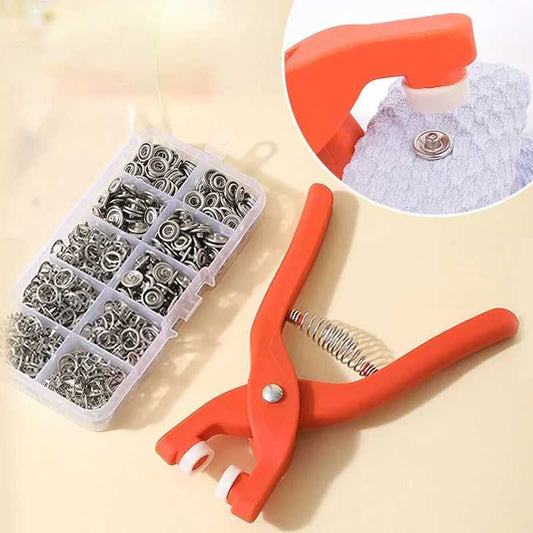 1Pc Plier Tool Plastic Snap Button Kit Clothing Sewing Buttons Installation Tool