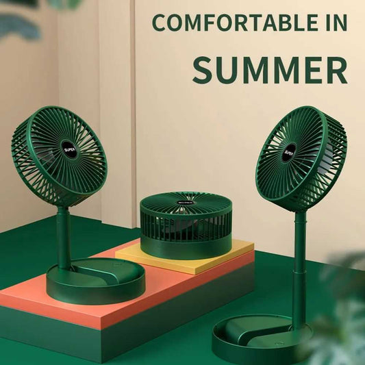 3 Speed Big size Rechargeable Mini Folding Telescopic Fan USB Rechargeable
