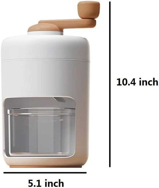 Manual Ice Shaver Portable Snow Cone Machine Shaved Ice Maker Ice Crusher