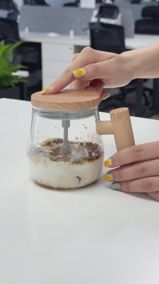 New Rechargeable Self-Stirring Coffee Mug, 400ml Electric Mixing Cup with Automatic Stirring Function